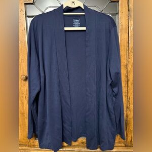 L.L. Bean Navy Blue Cardigan Size 2X